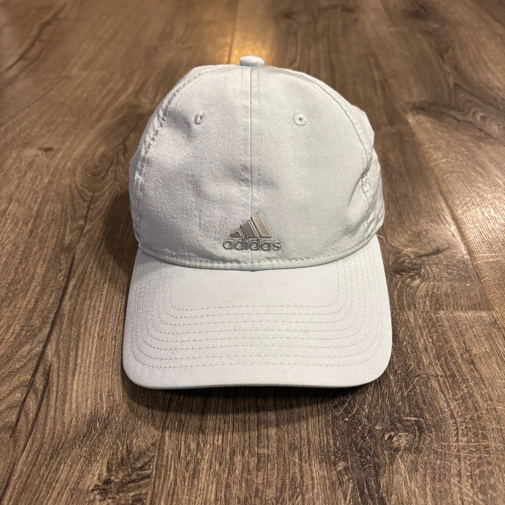 Adidas Womens Light Blue/ Gray Baseball Cap w/ Adjustable Strap